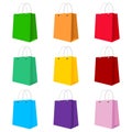 Shopping Bag Design Background. Vector isolated Illustration on white background